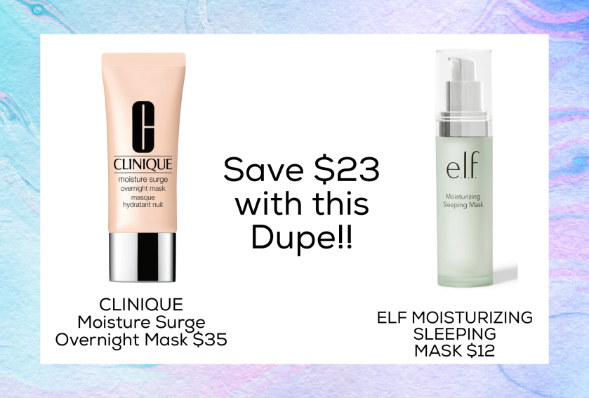 Drugstore Dupe for Clinique Moisture Surge Overnight Mask