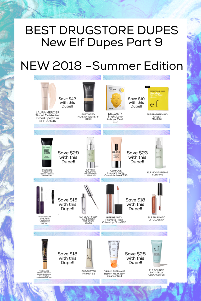 BEST DRUGSTORE DUPES  New Elf Dupes Part 9   NEW 2018 –Summer Edition